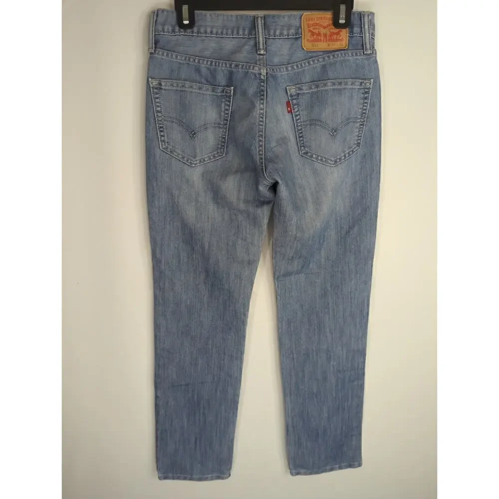 Levi Strauss & Co. 511‎ Men's Stretch Low Rise Tapered Leg Jeans Blue Size W30
